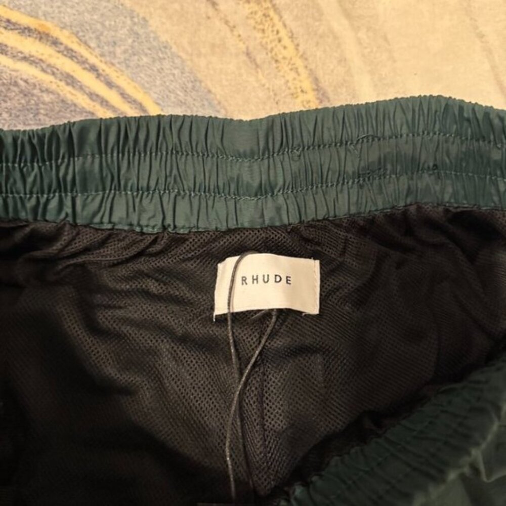 Rhude Green Athletic Shorts Size Large - Picture 3 of 4